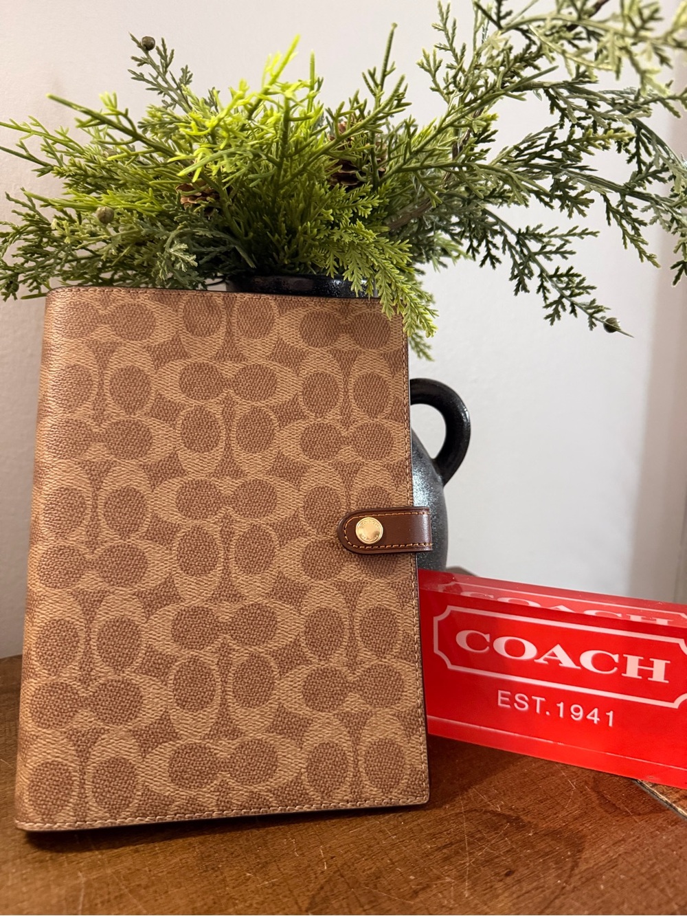 Coach Signature Notebook Cover